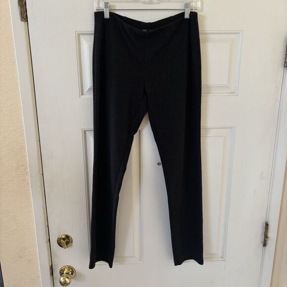 Eileen Fisher Womens Melanged Viscose Stretch Ponte Pant S Minimalist Comfy City - Picture 2 of 9